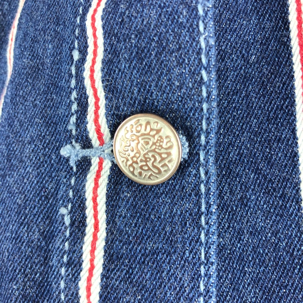 Vintage Stripe Denim Jacket - Size Small - Picture 5 of 6